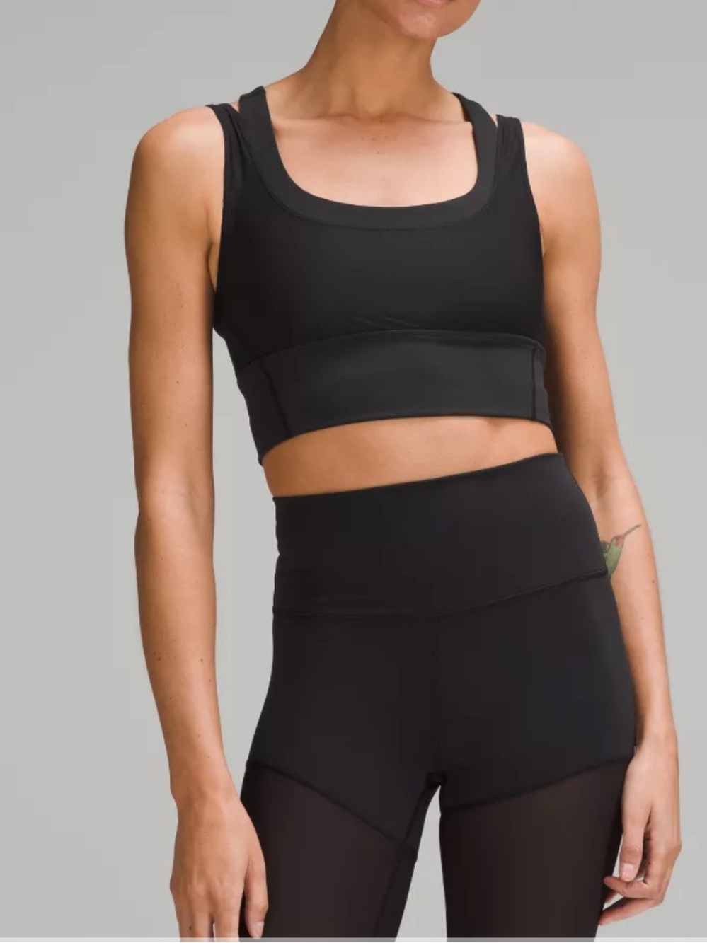 NWT Wunder Train Mesh Racerback Tank Top - Black